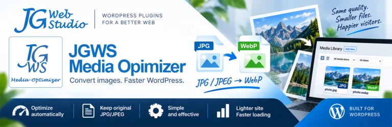 JGWS Media Optimizer – wtyczka do optymalizacji obrazów w WordPress już dostępna